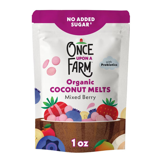 Once Upon a Farm - Snack orgánico de coco sabor Mixed Berry  28 g