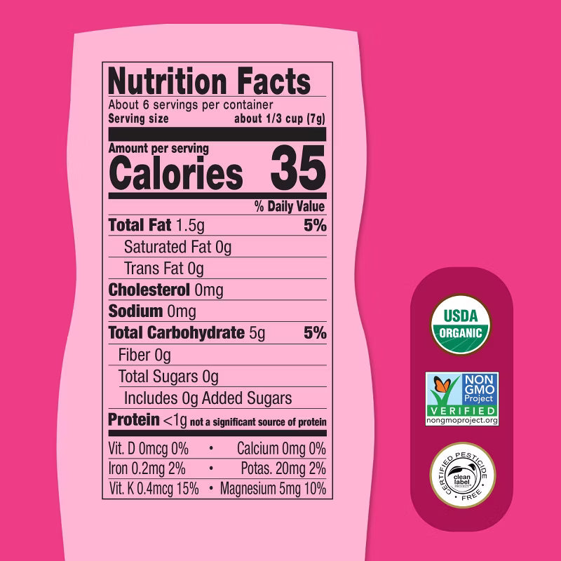 Once Upon a Farm -Snacks puffs orgánicos de fresa, camote y coco 43 g