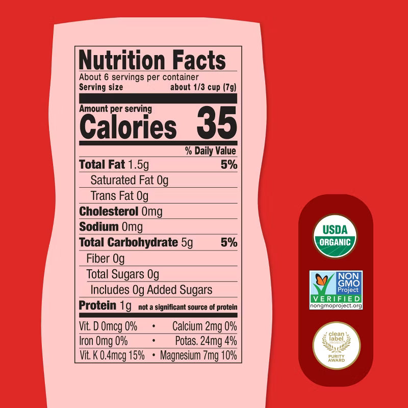 Once Upon a Farm -Snacks puffs orgánicos de manzana, camote y coco 43 g