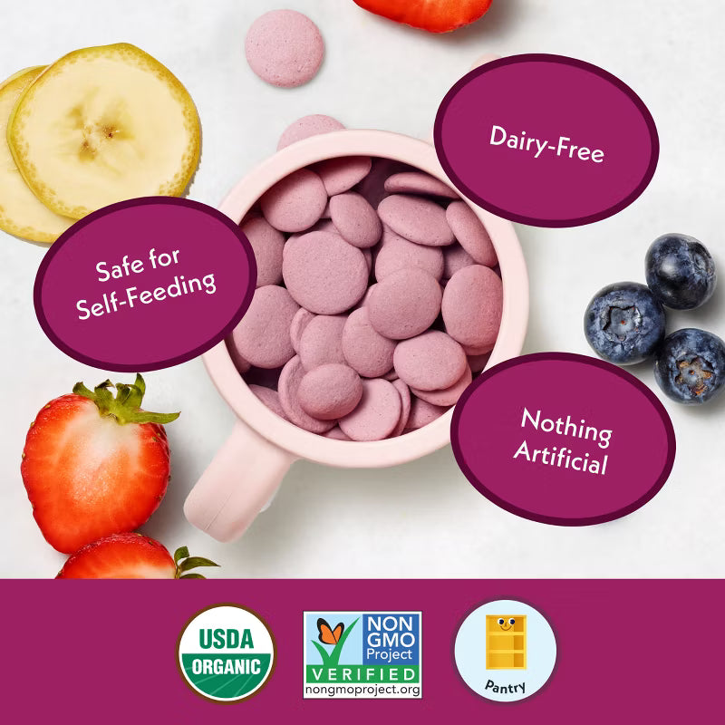 Once Upon a Farm - Snack orgánico de coco sabor Mixed Berry  28 g