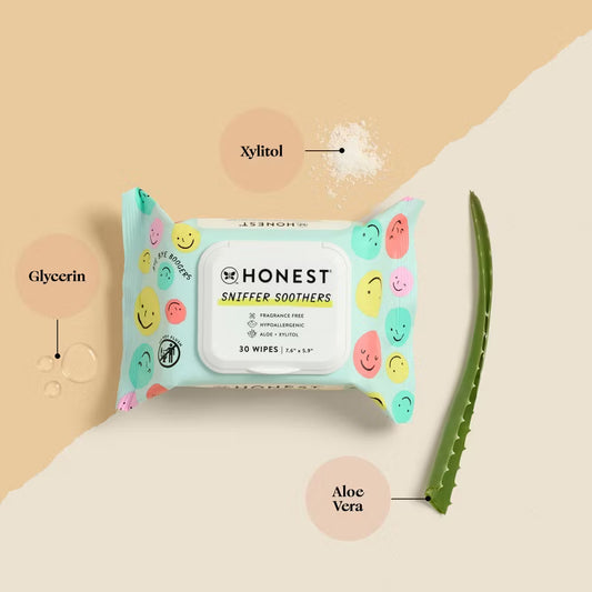 Honest Company -Toallitas Nasales y Faciales Sniffer Soothers 30 piezas