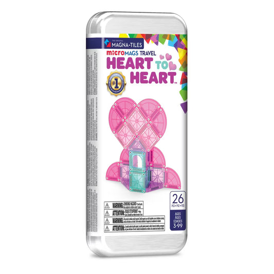 MAGNA-TILES - MicroMAGS Set de Viaje – Heart to Heart